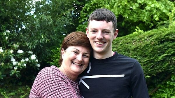 Roger Timon with his mother Derbhile. Picture: Eddie O'Hare