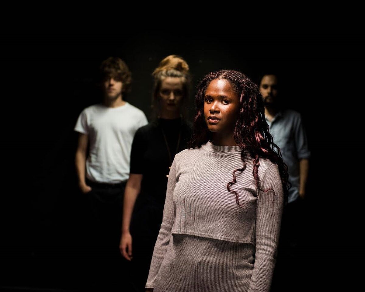 Cork neo-soul outfit Shookrah; vocalist Senita Appiakorang second from right.