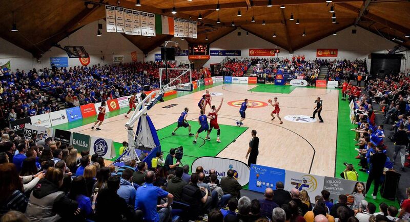 The National Basketball Arena during the 2020 Hula Hoops Pat Duffy National Cup Final between DBS Éanna and Griffith College Templeogue. Photo by Brendan Moran/Sportsfile