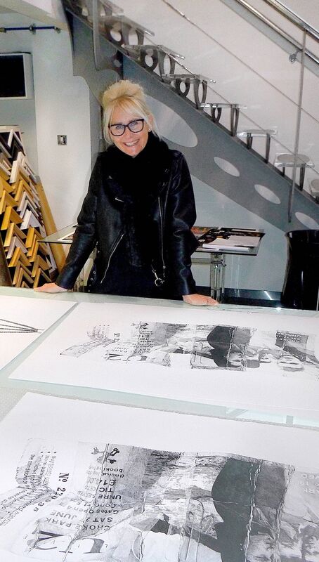 Orla Walsh in studio. Orla Walsh in studio.