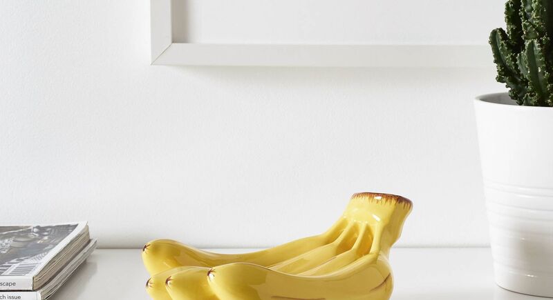 For a little fun Ikea has this eye-catching banana-shaped ornament (€10).