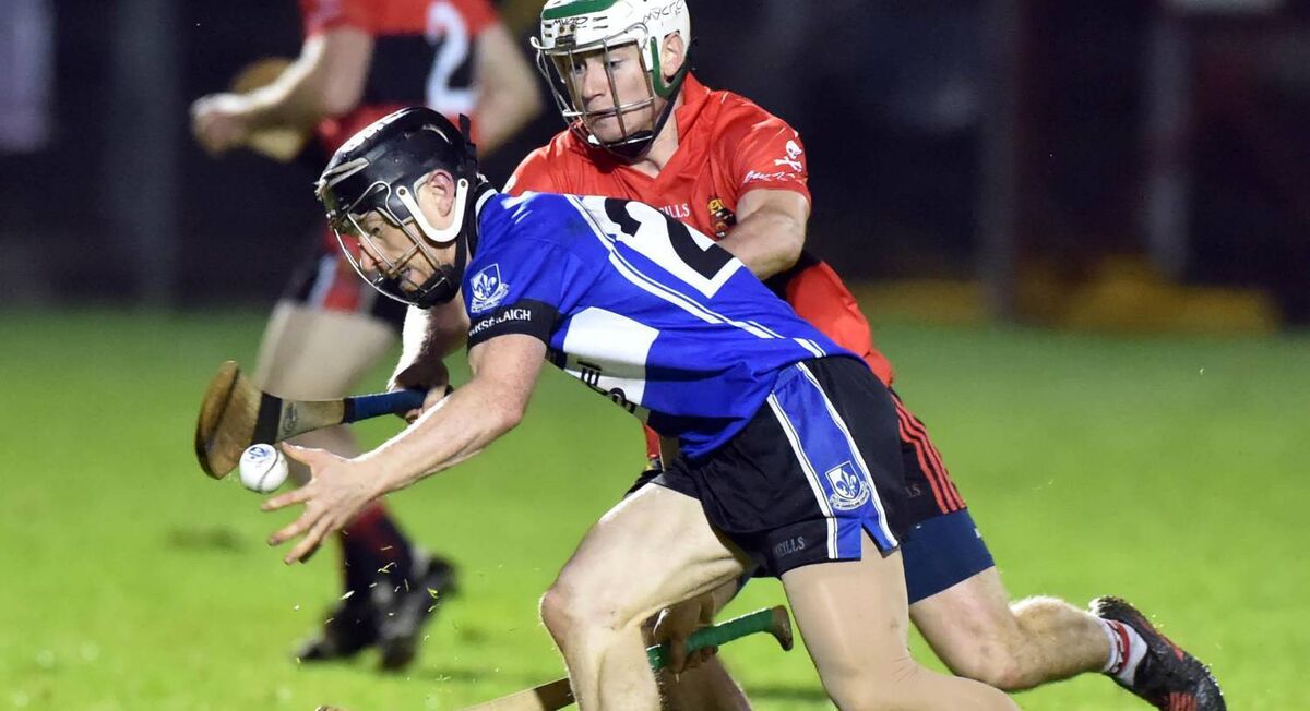 Eoin O'Sullivan wins the ball from UCC's Mark O'Brien in their 2017 clash. Picture: Eddie O'Hare