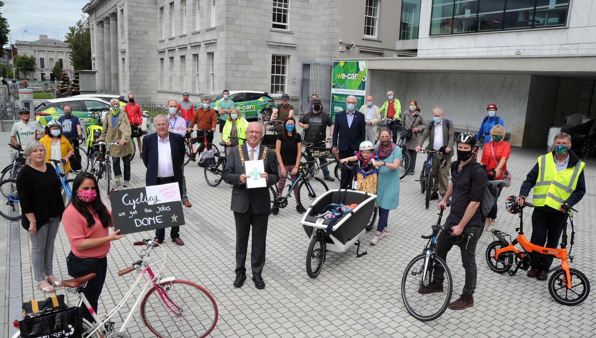 Medics take to bikes in push for cycling lanes between Cork hospitals 