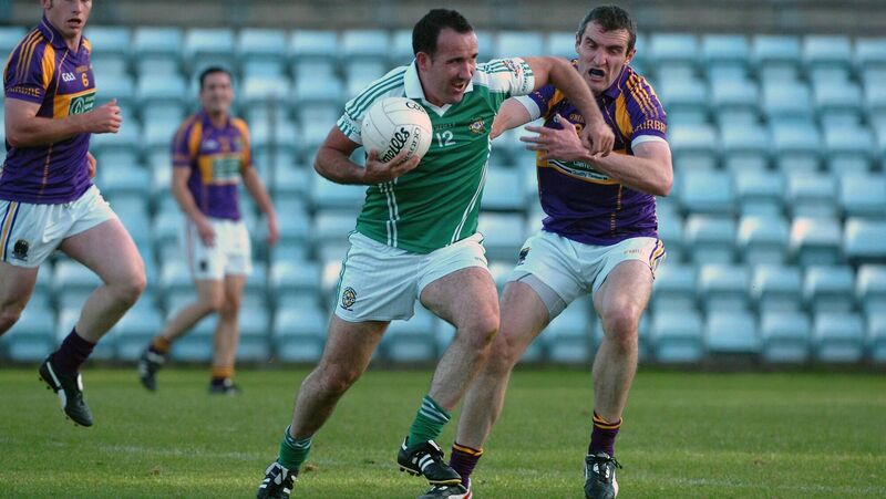 Kieran O'Connor in action for Aghada in 2013 against Graham Canty of Carbery. Picture: Larry Cummins