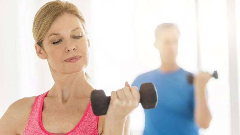 After the age of 40, our muscles begin to waste away. But, by putting in extra effort and focusing on weight lifting, progress can be made even into you 80s. Picture: Stock image After the age of 40, our muscles begin to waste away. But, by putting in extra effort and focusing on weight lifting, progress can be made even into you 80s. Picture: Stock image