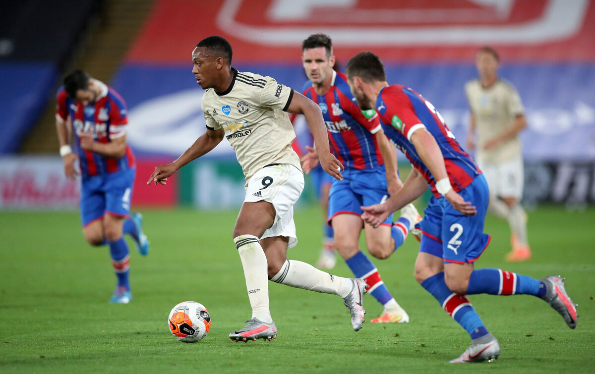 Manchester United's Anthony Martial (left) in action. Picture: PA 