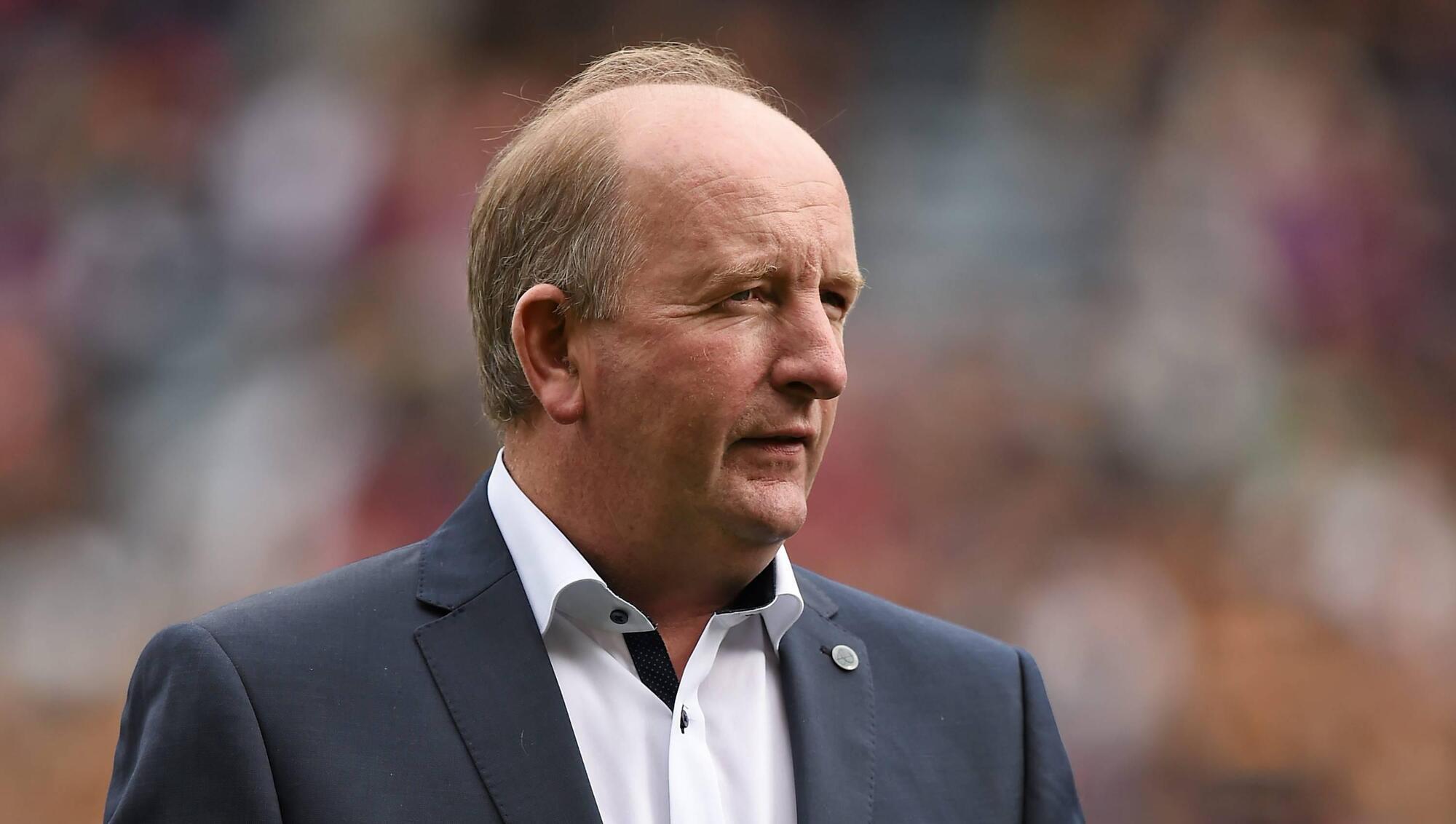 Seán O'Gorman during the jubilee presentation for the Cork 1990 hurlers before the 2015 final between Kilkenny v Galway at Croke Park.  Picture: Brendan Moran/Sportsfile