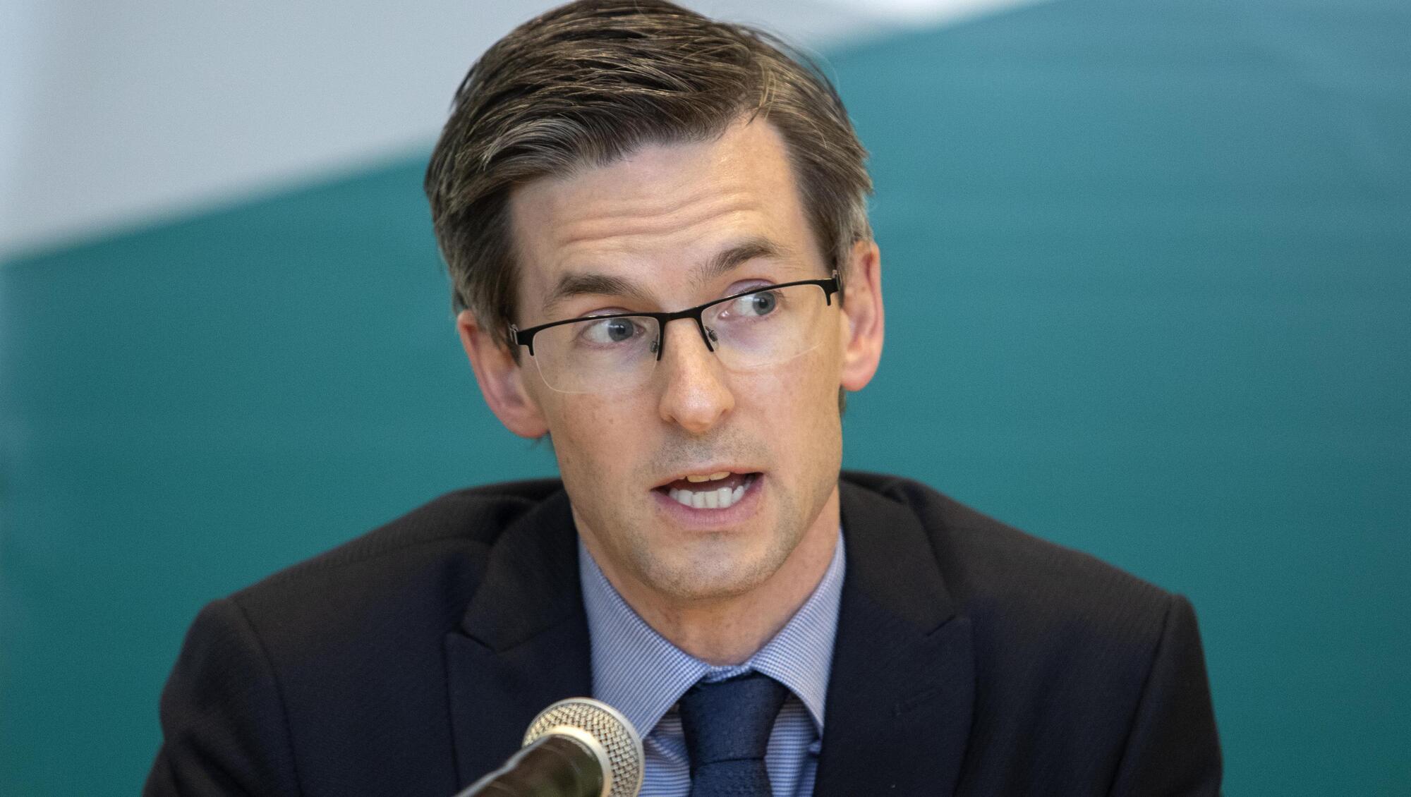 Dr Ronan Glynn, Deputy Chief Medical Officer, Department of Health, who has been presenting press briefings on the Covid-19 pandemic after Chief Medical Officer Tony Holohan took a hiatus to be with family. Picture: Colin Keegan, Collins Dublin