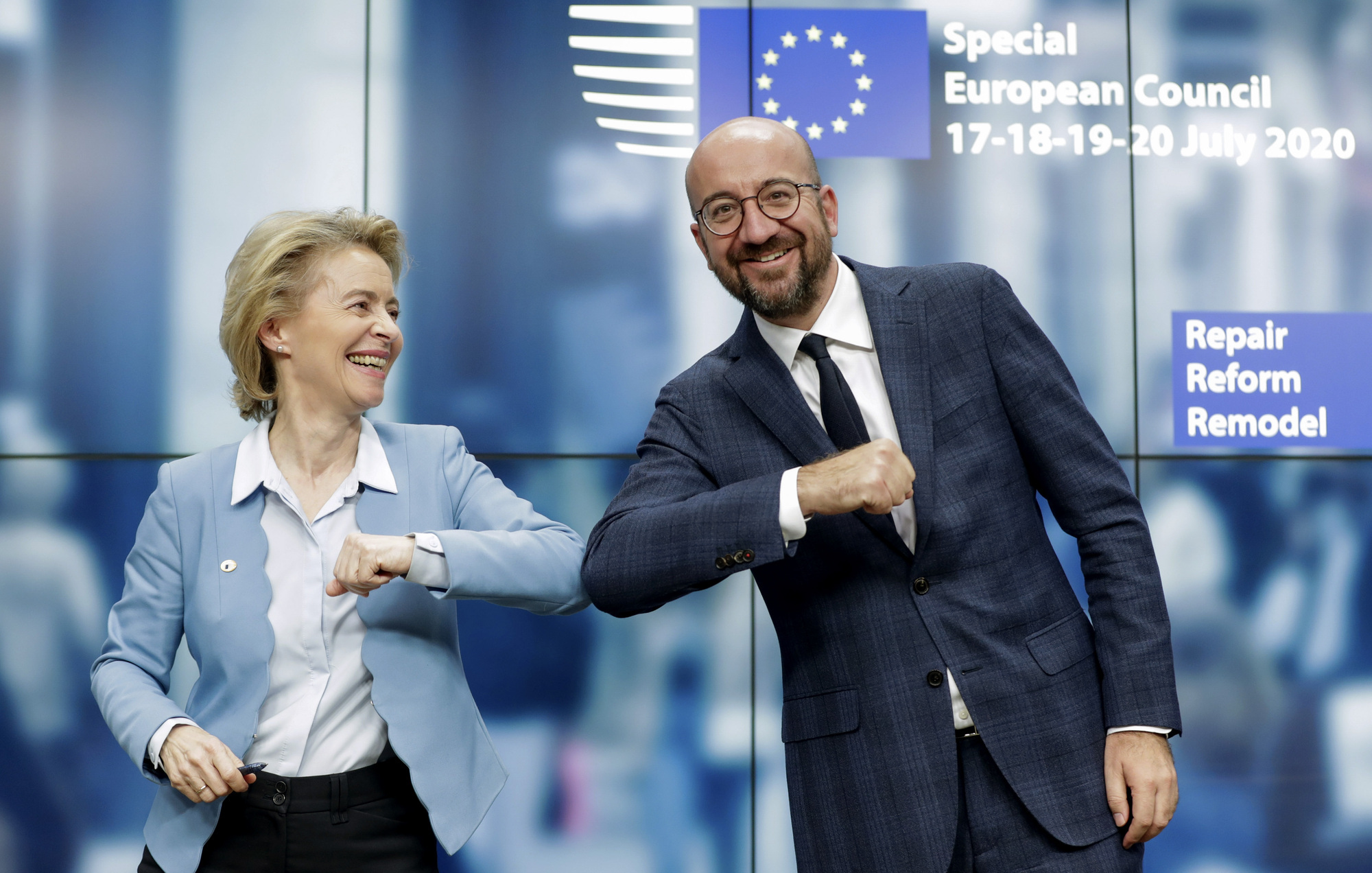 European leaders agree €750bn fund for recovery from coronavirus slump