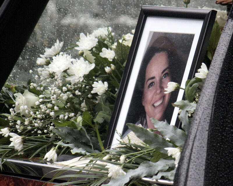 A photo of Ruth Morrissey at her funeral today. Photo: Brendan Gleeson A photo of Ruth Morrissey at her funeral today. Photo: Brendan Gleeson