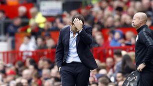 Chelsea manager Frank Lampard during the Premier League match at Old Trafford