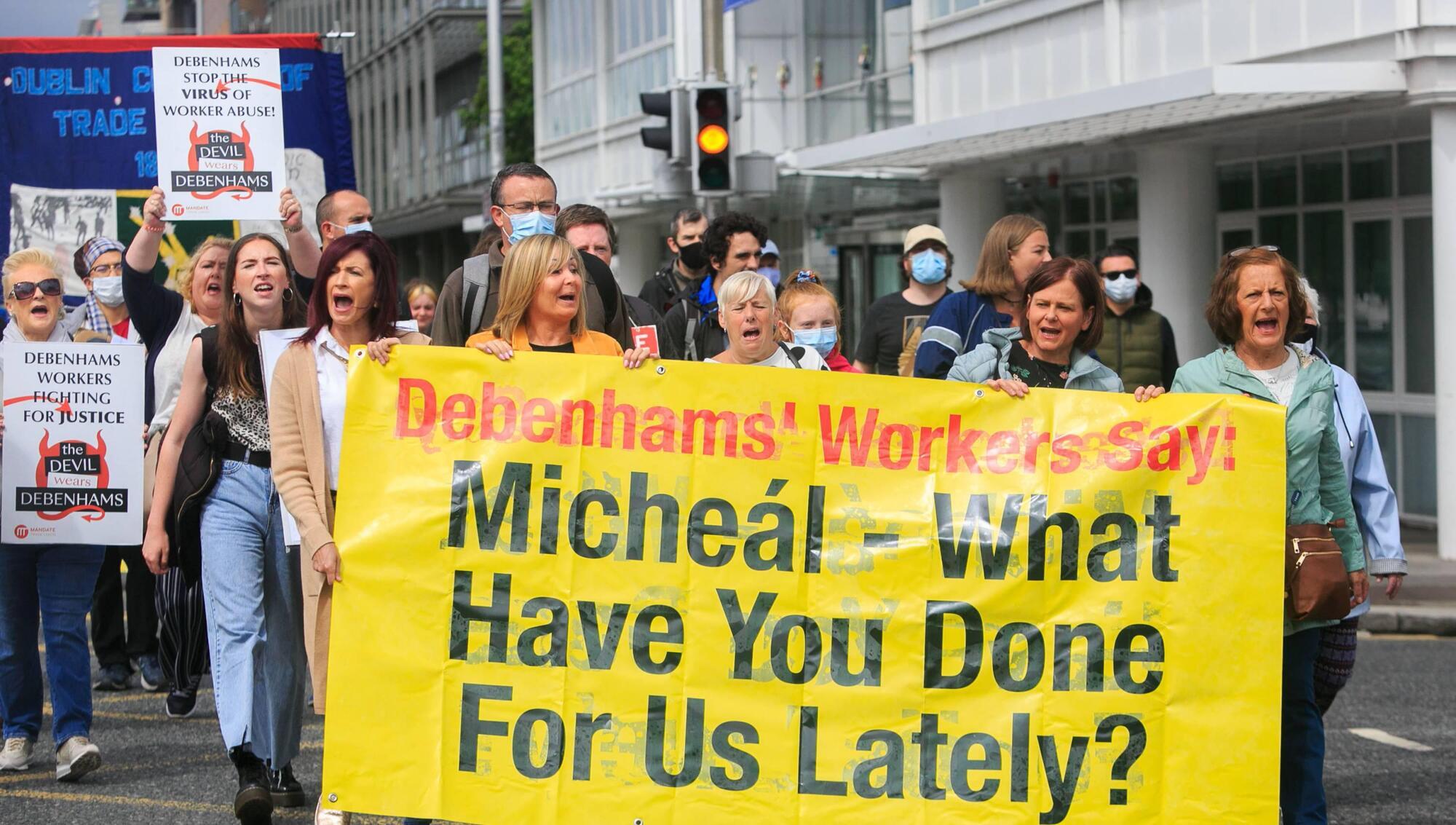 National Debenhams protest stood down for settlement talks