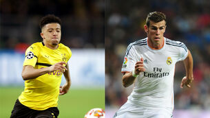 Jadon Sancho and Gareth Bale.