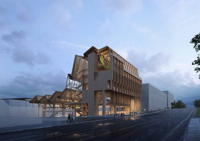 Grafton Architects won the right to design the Anthony Timberlands Center at the University of Arkansas in the United States.