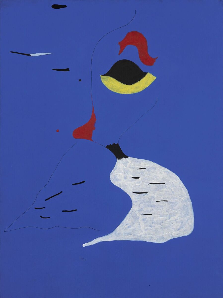 Miro's 1927 'Femme au chapeau rouge' sold for £22.3 million, the top price for any work of art sold at auction in Europe this season.