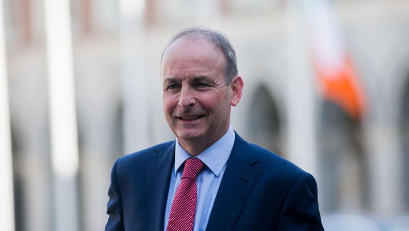 Taoiseach Micheal Martin arriving at a Cabinet meeting in Dublin Castle. Picture: Gareth Chaney/Collins