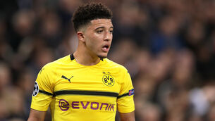 Borussia Dortmund's Jadon Sancho is valued at €120m