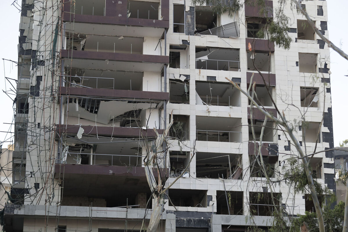 Some of the damage from yesterday's massive explosion in Beirut. Photo: AP/Hassan Ammar