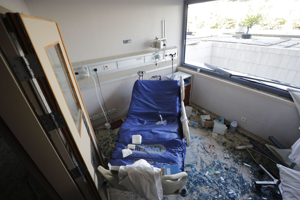 A damaged hospital after the explosion in Beirut. Photo: AP/Hassan Ammar