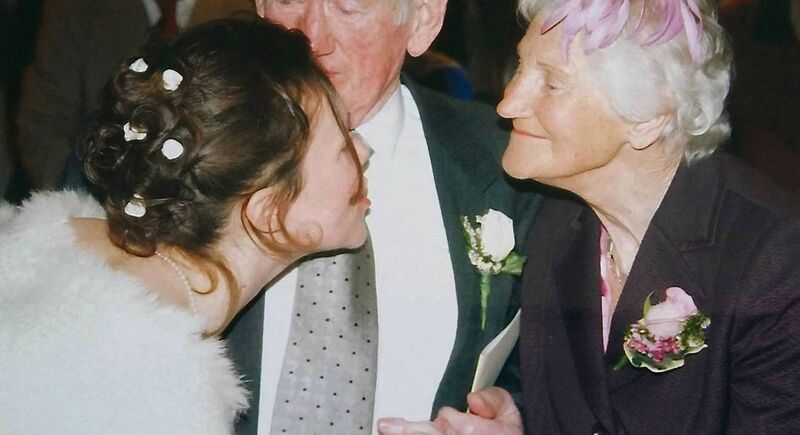 Clodagh Finn and her mother after Clodagh’s wedding in 2006: ‘This year is the second year without her but as the days and months go by you begin to realise that, even in grief, you are never completely without a mother.’