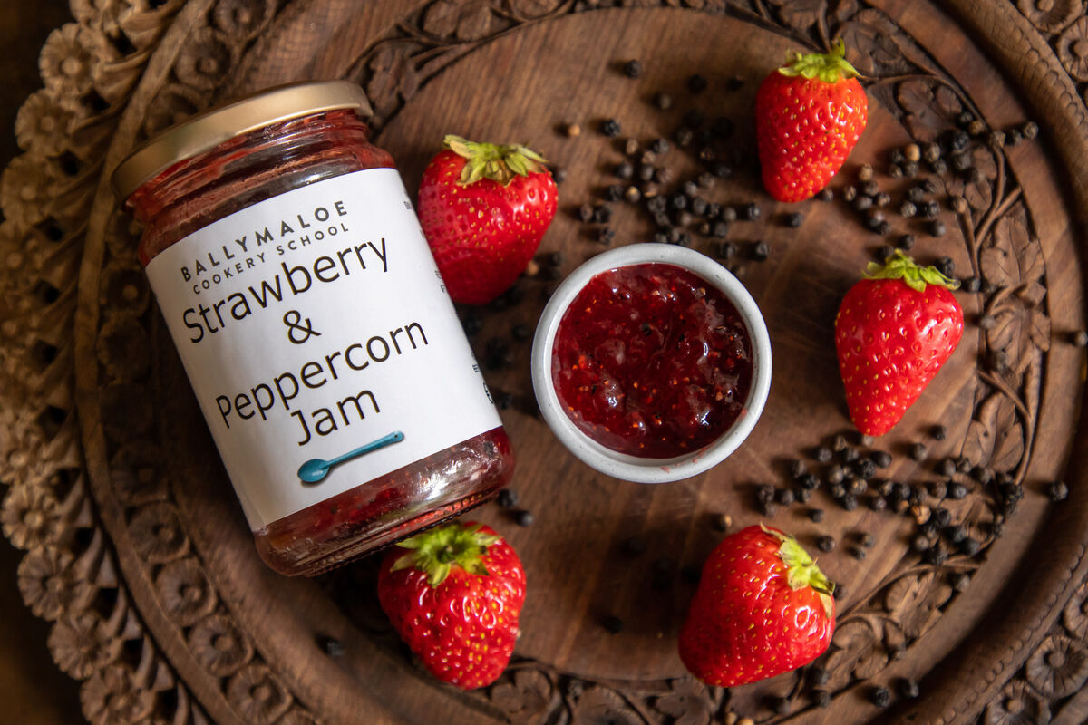 Spices too can perk up jams and preserves as in this strawberry and black pepper jam.