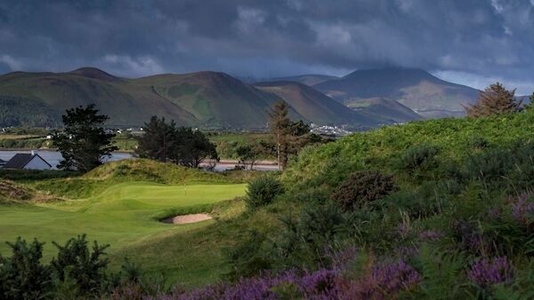 The spectacular approach to the first hole at Dooks Golf Club in Co Kerry The spectacular approach to the first hole at Dooks Golf Club in Co Kerry