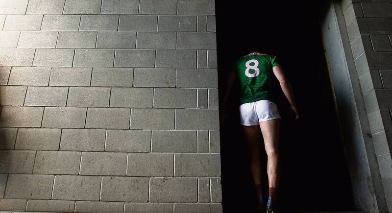 TUNNEL VISION: Mayo’s Aidan O’Shea returns to the dressing room after their Allianz NFL clash with Kerry earlier this month. ‘Mayo have three points, and with Galway and Tyrone to come, the devotion of their faithful is set to be tested,’ writes our columnist.  	Picture: Tommy Dickson/Inpho