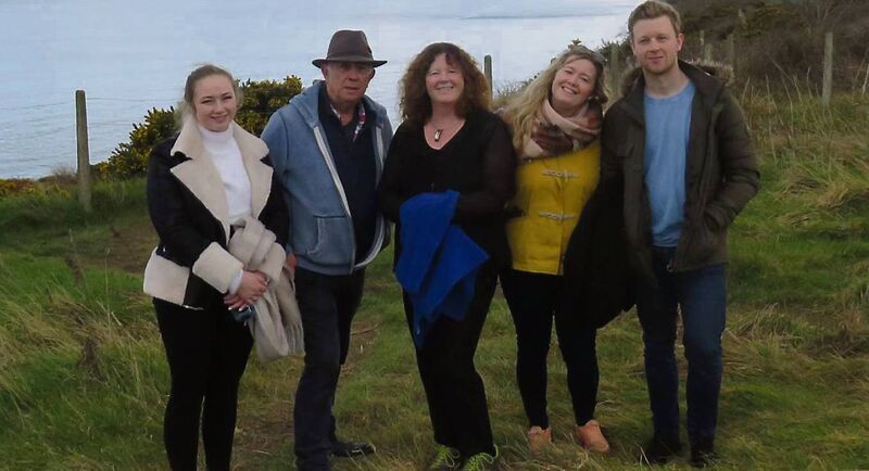Felicity Gaffney, head of education at the National Botanic Gardens (centre), with daughter Ailbhe, husband, Des, daughter Aisling, and son, Luke.