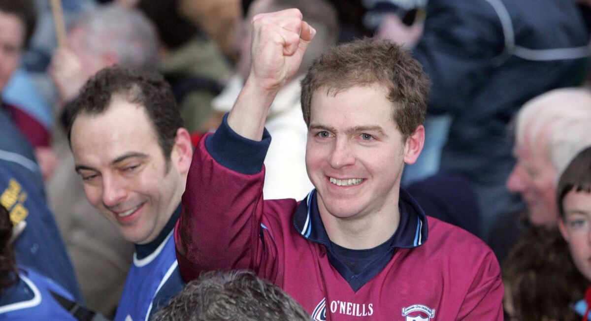 PRIDE OF THE WEST: Michael Donnellan shows his delight after his inspired display propelled Salthill Knocknacarra to victory over Antrim side St Galls in the 2006 AIB All-Ireland Club football final. Donnellan worried much less about the ability of those he played with than about their application. Picture: INPHO/Morgan Treacy