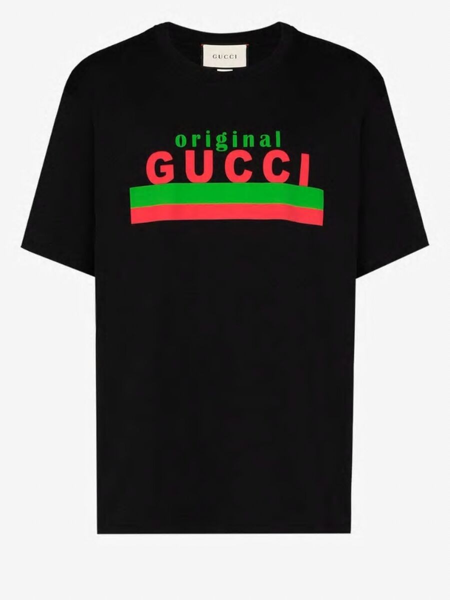 Gucci logo T-shirt, €360 at Brown's Fashion.