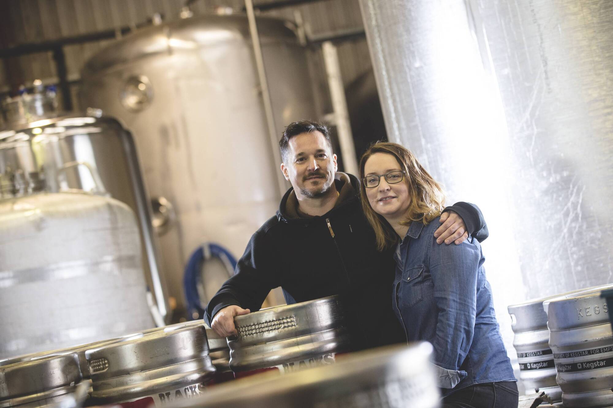Maud and Sam Black, owners of Blacks Brewery & Distillery, Kinsale.