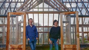 <p>GIY CEO, Mick Kelly, and Director of Business Development, Karen O’Donohue, at GROW HQ, celebrating the announcement of Rethink Ireland’s Growth Fund investment.</p>
