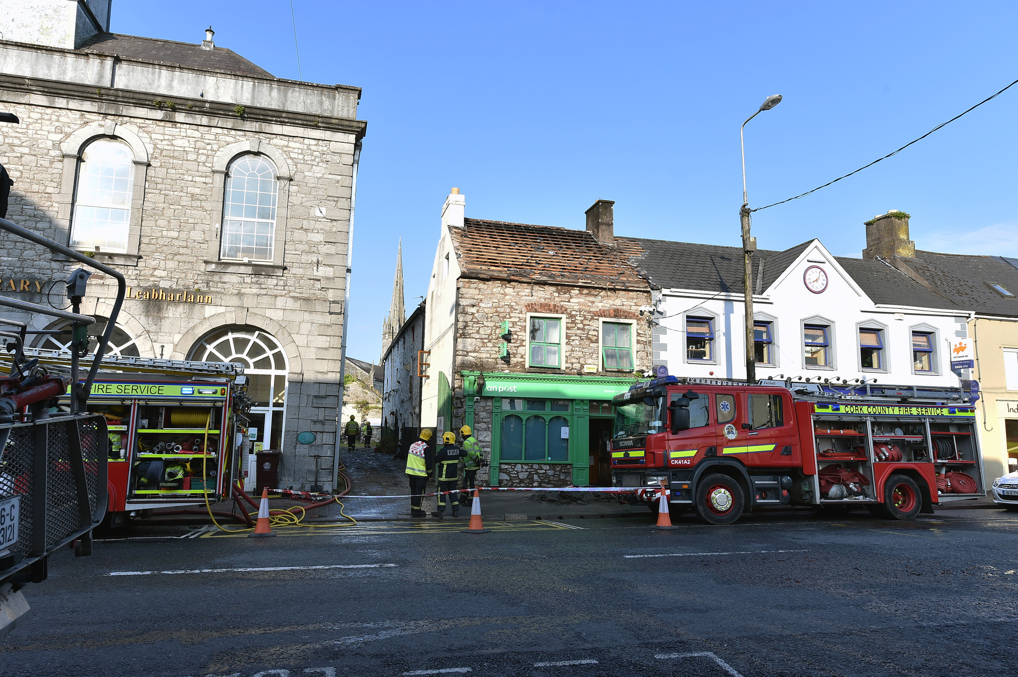 Firefighters were 'just phenomenal' in saving businesses during blaze in Cork town