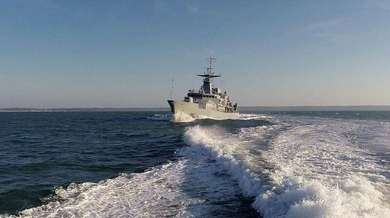 LÈ Samuel Becket patrolling Irish fishing waters.