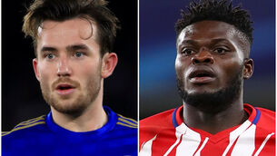 Ben Chilwell and Thomas Partey