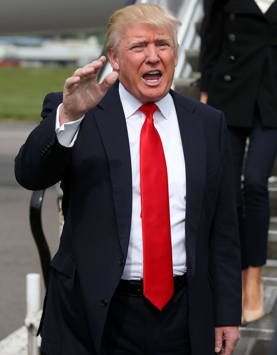 There is no escaping Donald Trump: Frowning, waving his arms, engorging himself with fake self-praise, promoting snake-oil potions to cure Covid, or using another of his traits, sowing division and fear to save his political scalp.Picture: Andrew Milligan/PA Wire There is no escaping Donald Trump: Frowning, waving his arms, engorging himself with fake self-praise, promoting snake-oil potions to cure Covid, or using another of his traits, sowing division and fear to save his political scalp.Picture: Andrew Milligan/PA Wire