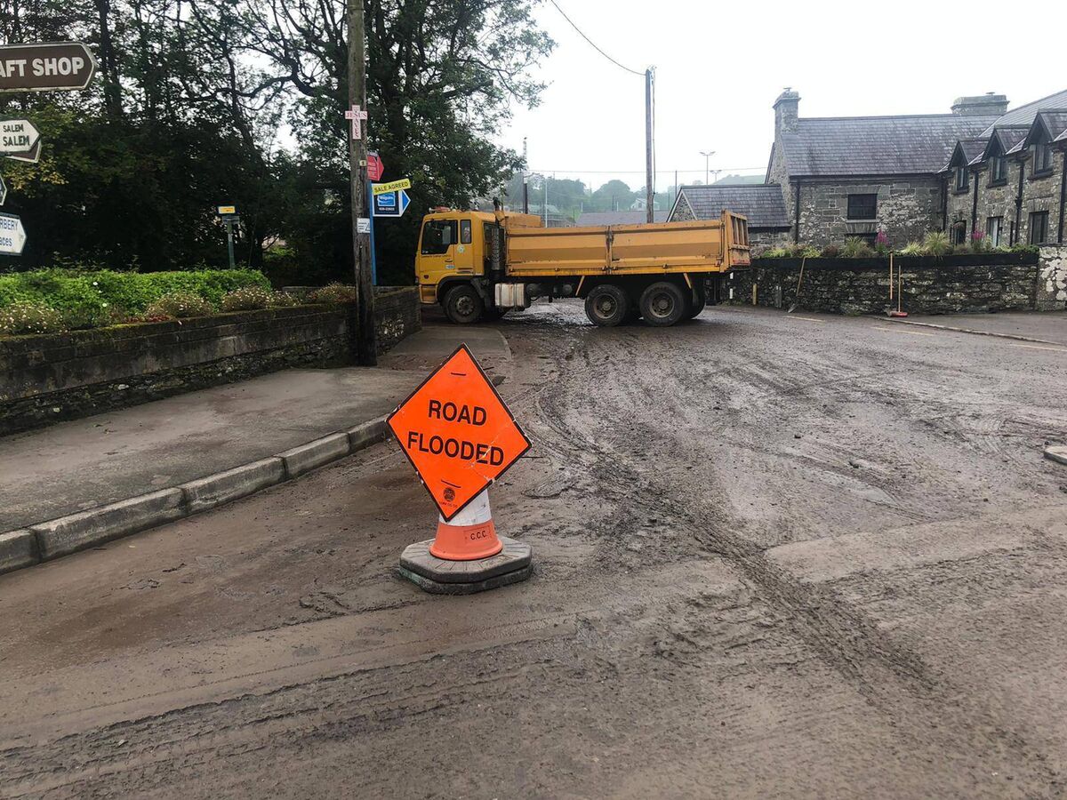 Roads closed in Rosscarbery. Picture: C103