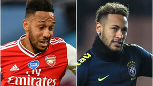 Aubameyang and Neymar