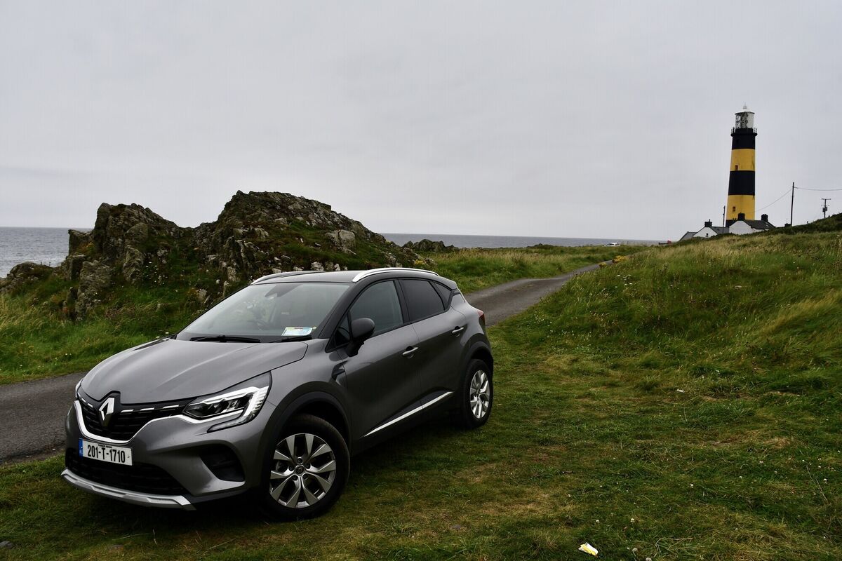 A Hertz rental car at St. John's Lighthouse