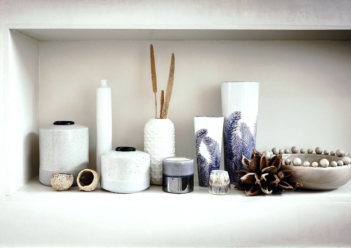 White accessories in a white painted alcove creates a feature corner in a room. Picture: Barker &amp; Stonehouse/PA