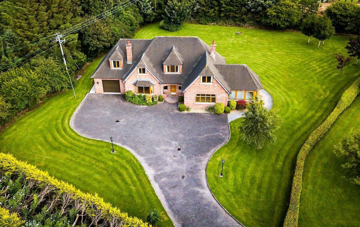 Drone image of Tranquil's one acre site Drone image of Tranquil's one acre site