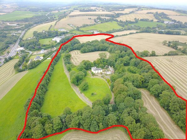 The entire property runs to about 15 acres.