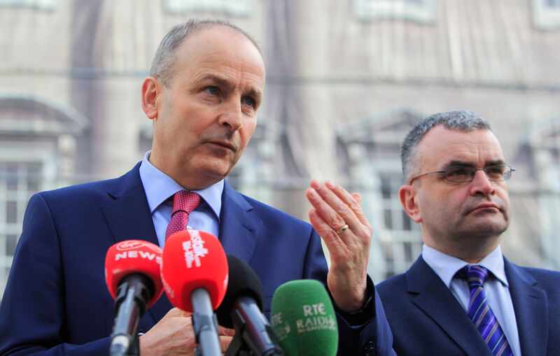 Dara Calleary's resignation has provided Micheál Martin with another political headache just five weeks after the Taoiseach had to sack Barry Cowen as his original Agriculture Minister. File Picture: Gareth Chaney