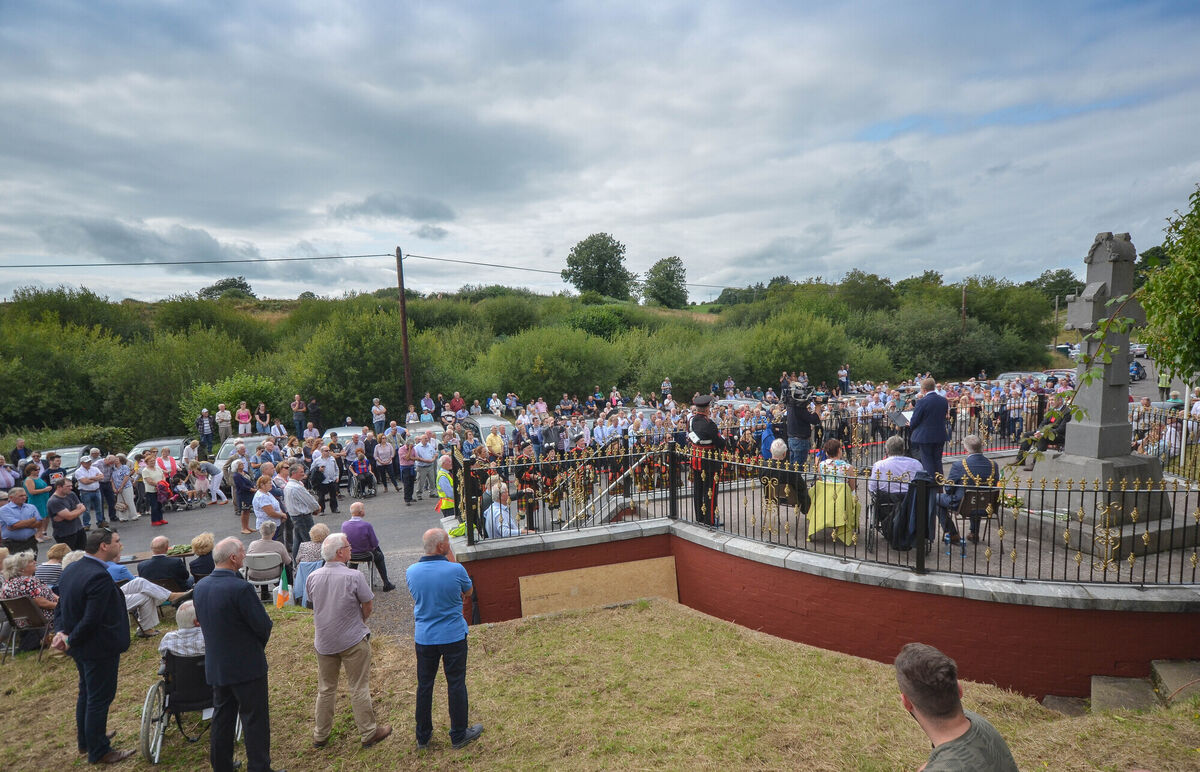 Guest Speaker Minister Michael Creed addressing the large crowd at the annual Michael Collins Commemorations at Beal na mBlath in 2018. Picture: Howard Crowdy Guest Speaker Minister Michael Creed addressing the large crowd at the annual Michael Collins Commemorations at Beal na mBlath in 2018. Picture: Howard Crowdy