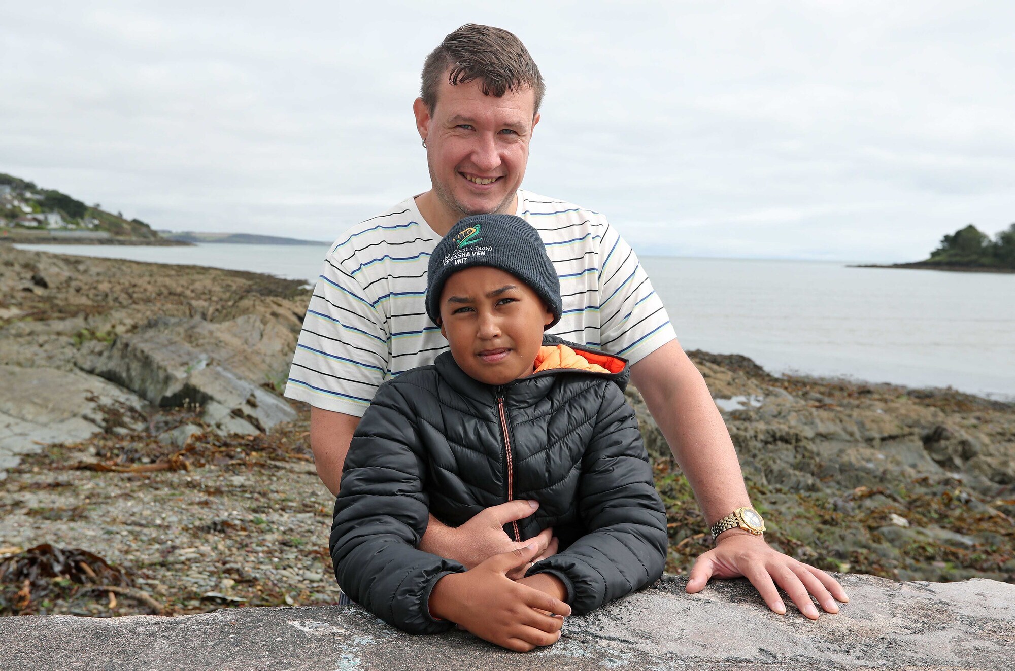 'I was holding on for dear life': Cork father who clung to son was seconds from losing grip on buoy