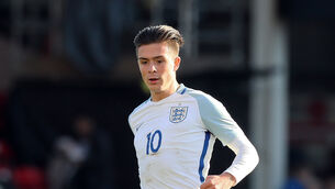 Jack Grealish has represented England at Under-21 level but is yet to be called up into the senior squad. (Martin Rickett/PA)