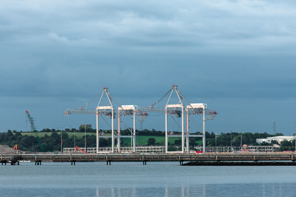The under-construction Cork Container Terminal in Ringaskiddy will be able to accommodate some of the world's largest vessels. Picture: David Creedon The under-construction Cork Container Terminal in Ringaskiddy will be able to accommodate some of the world's largest vessels. Picture: David Creedon