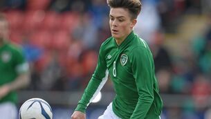 Jack Grealish in action for Ireland under-21s in 2014. Picture: Brendan Moran/Sportsfile