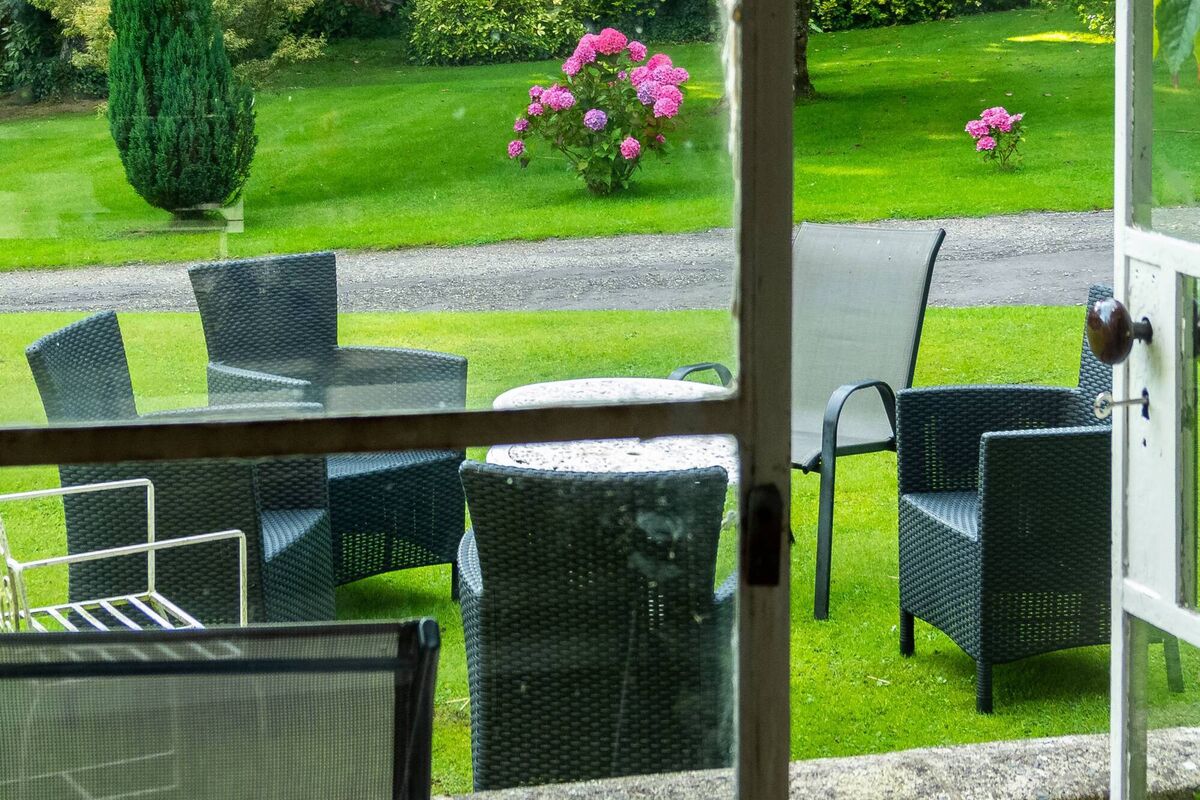 On the lawn at Ballyrafter House