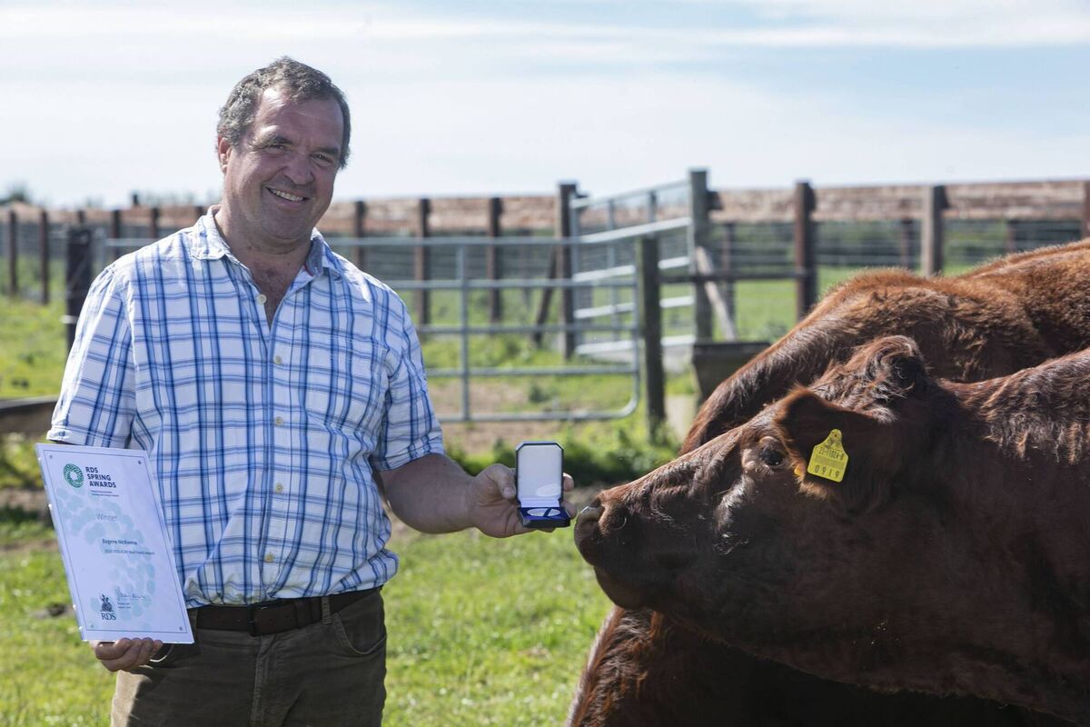  Eugene McKenna, Rigsdale, Ballinshassig,  Co Cork, winner of the 2020 RDS Beef Herd Index Award. Picture: Orla Murray Coalesce